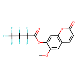 Scopoletin, O-heptafluorobutyryl-