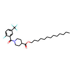 Isonipecotic acid, N-(2-fluoro-5-trifluoromethylbenzoyl)-, tridecyl ester