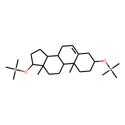 Androstenediol (Androst-5-en-3B,17B-diol), TMS