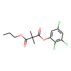 Dimethylmalonic acid, propyl 2,3,5-trichlorophenyl ester