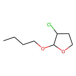 Tetrahydrofuran, 2-butoxy-3-chloro