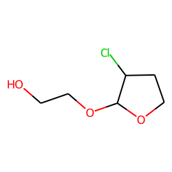 Tetrahydrofuran, 3-chloro-2-(2-hydroxyethoxy)