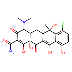 7-chloro-4-(dimethylamino)-1,6,10,11,12a-pentahydroxy-6-methyl-3,12-dioxo-4,4a,5,5a-tetrahydrotetracene-2-carboxamide