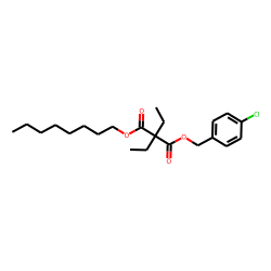 Diethylmalonic acid, 4-chlorobenzyl octyl ester