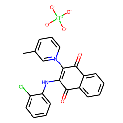 N-[2-(2-chloroanilino)-1,4-dioxo-3-naphthyl]-3-methylpyridinium perchlorate