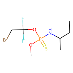 O-Methyl-O-(1,1-difluoro-2-bromoethyl)-N-(1-methylpropyl)-phosphorothioamidate