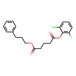 Glutaric acid, 2-chloro-6-fluorophenyl 3-phenylpropyl ester