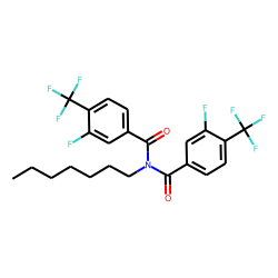 Benzamide, 3-fluoro-4-trifluoromethyl-N-(3-fluoro-4-trifluoromethylbenzoyl)-N-heptyl-