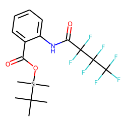 2-Aminobenzoic acid, N-heptafluorobutyryl-, tert.-butyldimethylsilyl ester