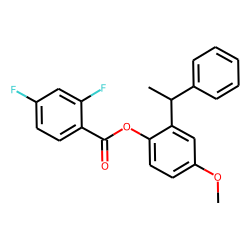 2,4-Difluorobenzoic acid, 2-(1-phenyleth-1-yl)-4-methoxyphenyl ester