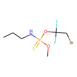 O-Methyl-O-(1,1-difluoro-2-bromoethyl)-N-propyl-phosphorothioamidate