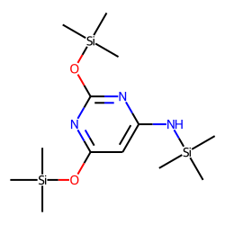 Pyrimidine, 2,4-dihydroxy-6-amino, TMS