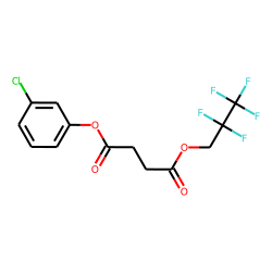 Succinic acid, 3-chlorophenyl 2,2,3,3,3-pentafluoropropyl ester