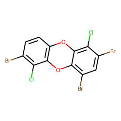 1,3,8-tribromo-4,9-dichloro-dibenzo-p-dioxin