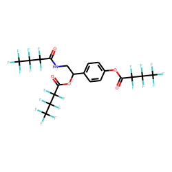 Butanoic acid, heptafluoro-, 4-[2-[(2,2,3,3,4,4,4-heptafluoro-1-oxobutyl)amino]-1-(2,2,3,3,4,4,4-heptafluoro-1-oxobutoxy)ethyl]phenyl ester