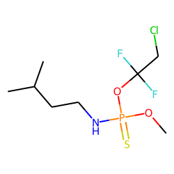 O-Methyl-O-(1,1-difluoro-2-chloroethyl)-N-(3-methylbutyl)-phosphorothioamidate