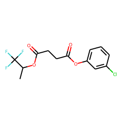 Succinic acid, 1,1,1-trifluoroprop-2-yl 3-chlorophenyl ester