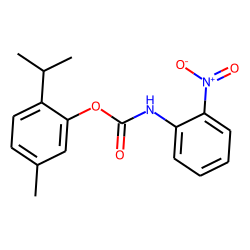 O-nitro carbanilic acid, thymol ester