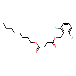 Succinic acid, 2-chloro-6-fluorobenzyl octyl ester