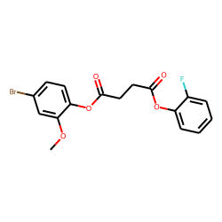 Succinic acid, 2-fluorophenyl 4-bromo-2-methoxyphenyl ester