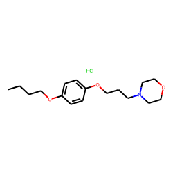 Morpholine, 4-[3-(p-n-butoxyphenoxy )propyl]-, hydrochloride