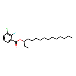3-Chloro2-fluorobenzoic acid, 3-pentadecyl ester
