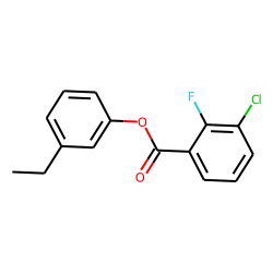 3-Chloro-2-fluorobenzoic acid, 3-ethylphenyl ester