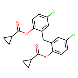 Dichlorophen, O,O'-di(cyclopropanecarbonyl)-