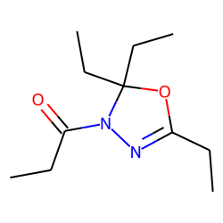 2,5,5-Triethyl-4-propionyl-1,3,4-oxadiazoline