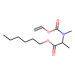 DL-Alanine, N-methyl-N-(vinyloxycarbonyl)-, hexyl ester