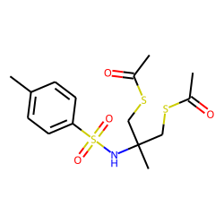2-Methyl-2-p-toluenesulfonylamino-1,3-propanedithiol diacetate