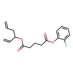 Glutaric acid, hexa-1,5-dien-3-yl 2-fluorophenyl ester