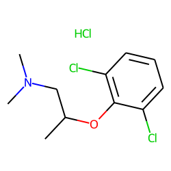 Propylamine, 2-(2,6-dichlorophenoxy)-n,n-dimethyl-, hydrochloride