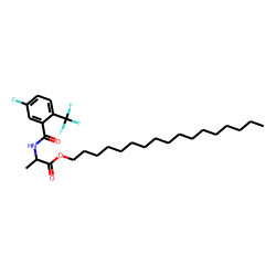 D-Alanine, N-(5-fluoro-2-trifluoromethylbenzoyl)-, heptadecyl ester