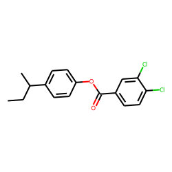 3,4-Dichlorobenzoic acid, 4-sec-butylphenyl ester