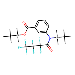 3-Aminobenzoic acid, N- heptafluorobutyryl -, N,O-bis(tert.-butyldimethylsilyl)-