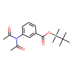3-Aminobenzoic acid, N,N-bis(acetyl)-, tert.-butyldimethylsilyl ester