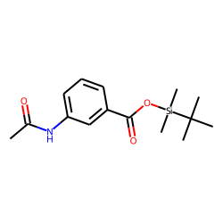 3-Aminobenzoic acid, N-acetyl-, tert.-butyldimethylsilyl ester