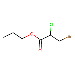 Propanoic acid, 3-bromo-2-chloro, propyl ester