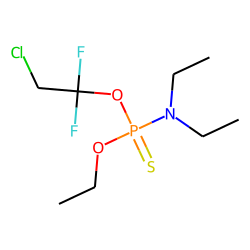 O-Ethyl-O-(1,1-difluoro-2-chloroethyl)-N,N-diethyl-phosphorothioamidate