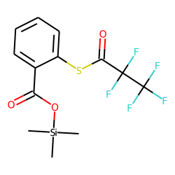 Benzoic acid, 2-pentafluoropropionylthio-, trimethylsilyl ester