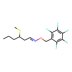 Hexanal, 3-methylthio, PFBO # 1