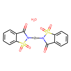 Zinc 1,1-dioxo-1,2-benzothiazol-2-id-3-one hydrate