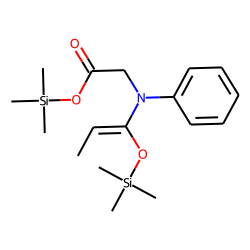 Phenylpropionylglycine, TMS # 2