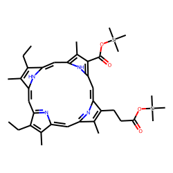 Rhodoporphyrin-XV homologue, bis(trimethylsiloxy)silicon(IV) derivative