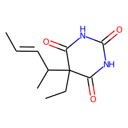 Barbituric acid, 5-ethyl-5-(1-methyl-2-butenyl)-