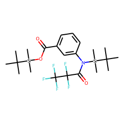 3-Aminobenzoic acid, N- pentafluoropropionyl -, N,O-bis(tert.-butyldimethylsilyl)-
