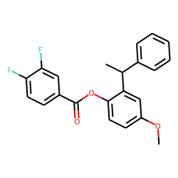 3,4-Difluorobenzoic acid, 2-(1-phenyleth-1-yl)-4-methoxyphenyl ester