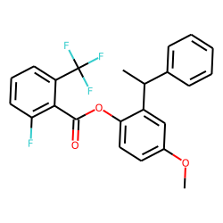 2-Fluoro-6-trifluoromethylbenzoic acid, 2-(1-phenyleth-1-yl)-4-methoxyphenyl ester