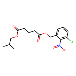 Glutaric acid, isobutyl 2-nitro-3-chlorobenzyl ester